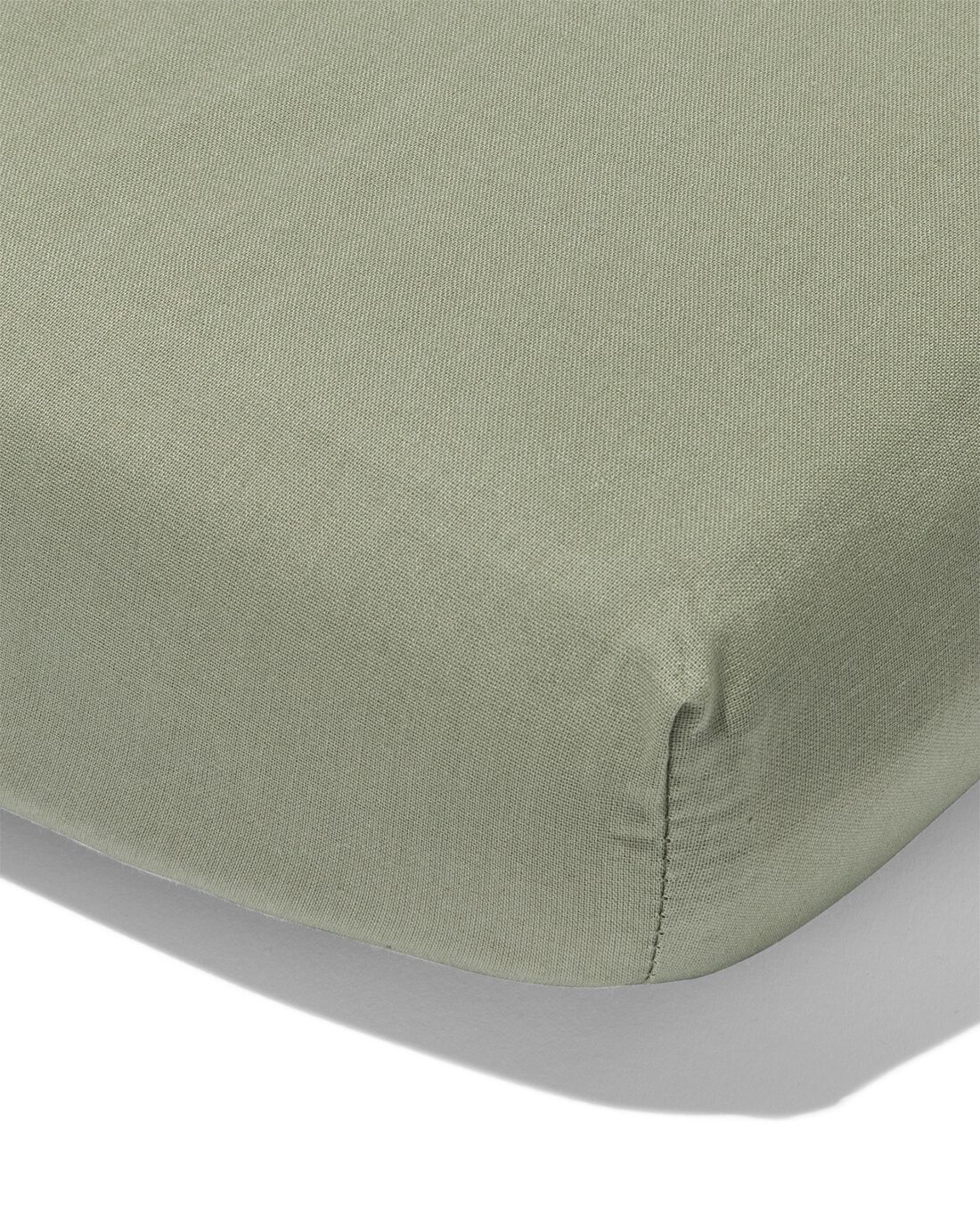 HEMA Hoeslaken Voor Topper Zacht Katoen 90x220 Groen (groen)