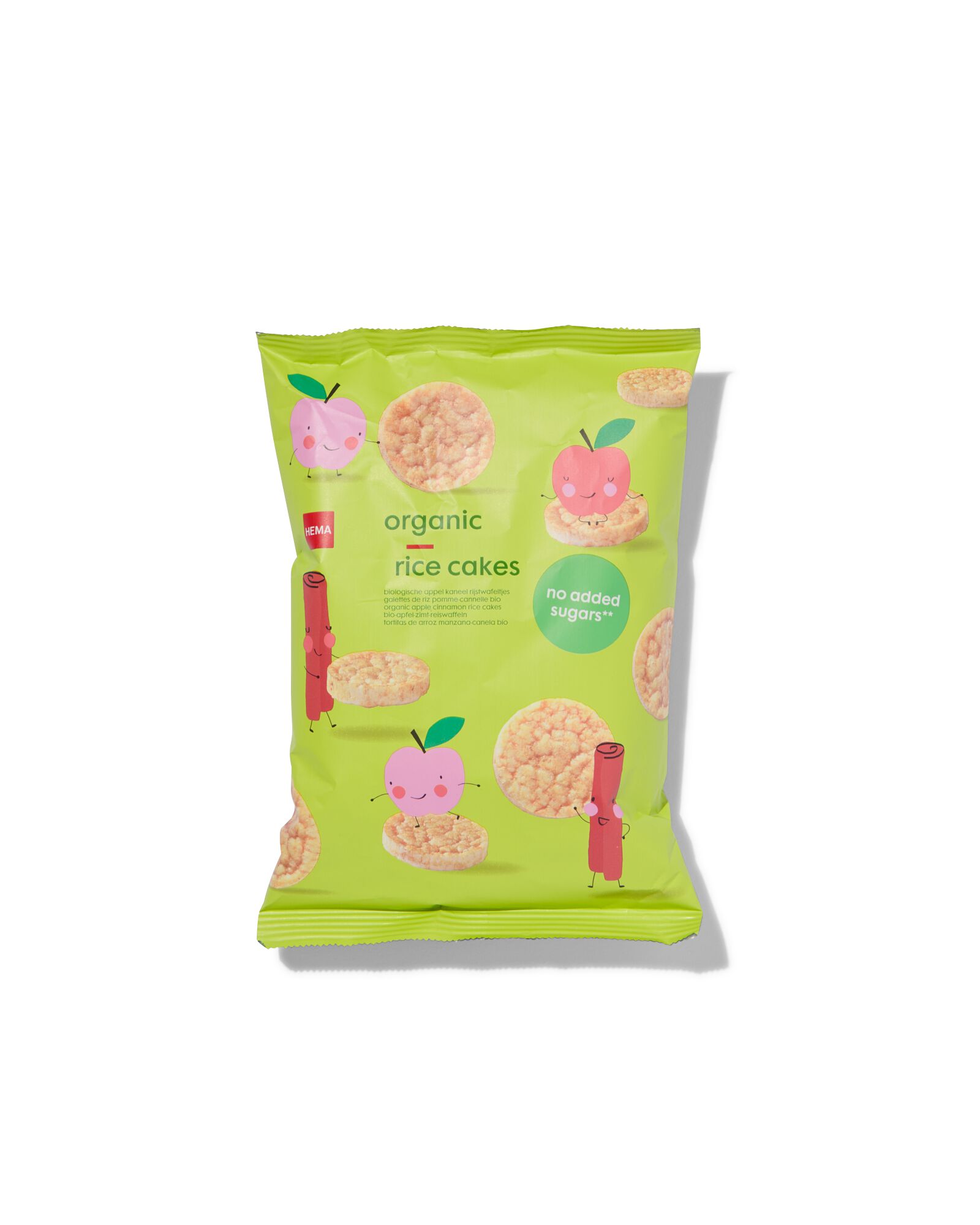 HEMA Biologische Rijstwafels Appel-kaneel 50gram