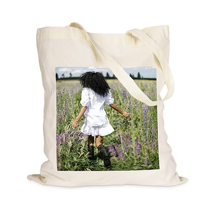 linnen tas met foto of naam