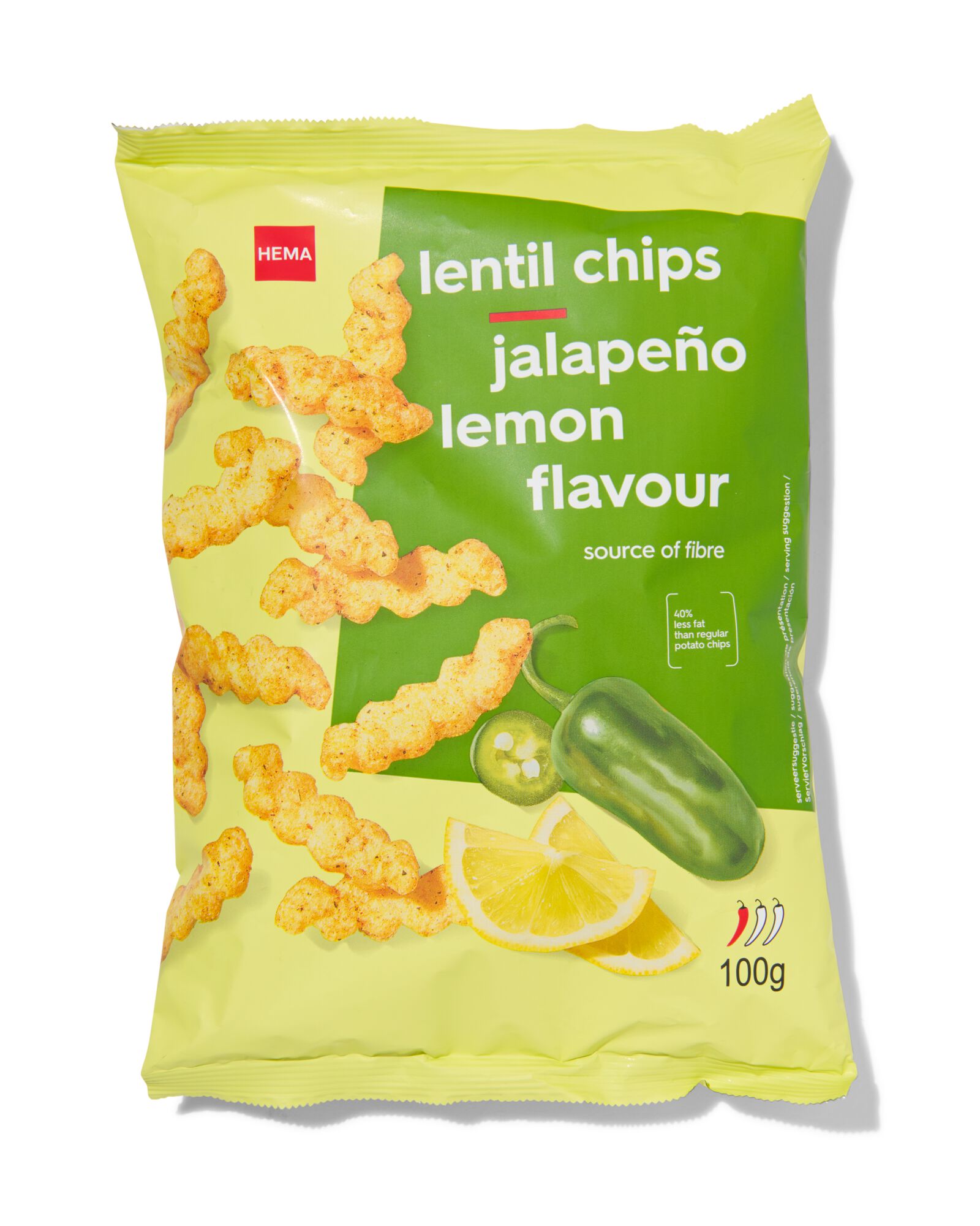 051 Linzenchips Met Jalapeño- En Citroensmaak 100gram