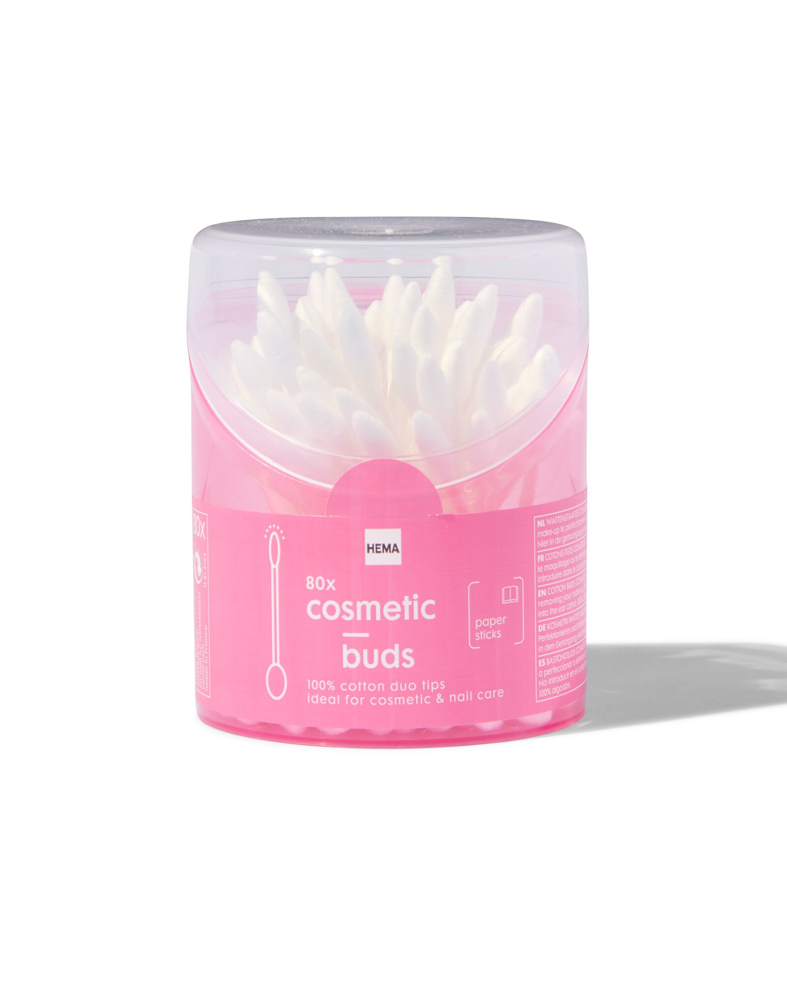 HEMA Wattenstaafjes Met Duotips 80 Stuks