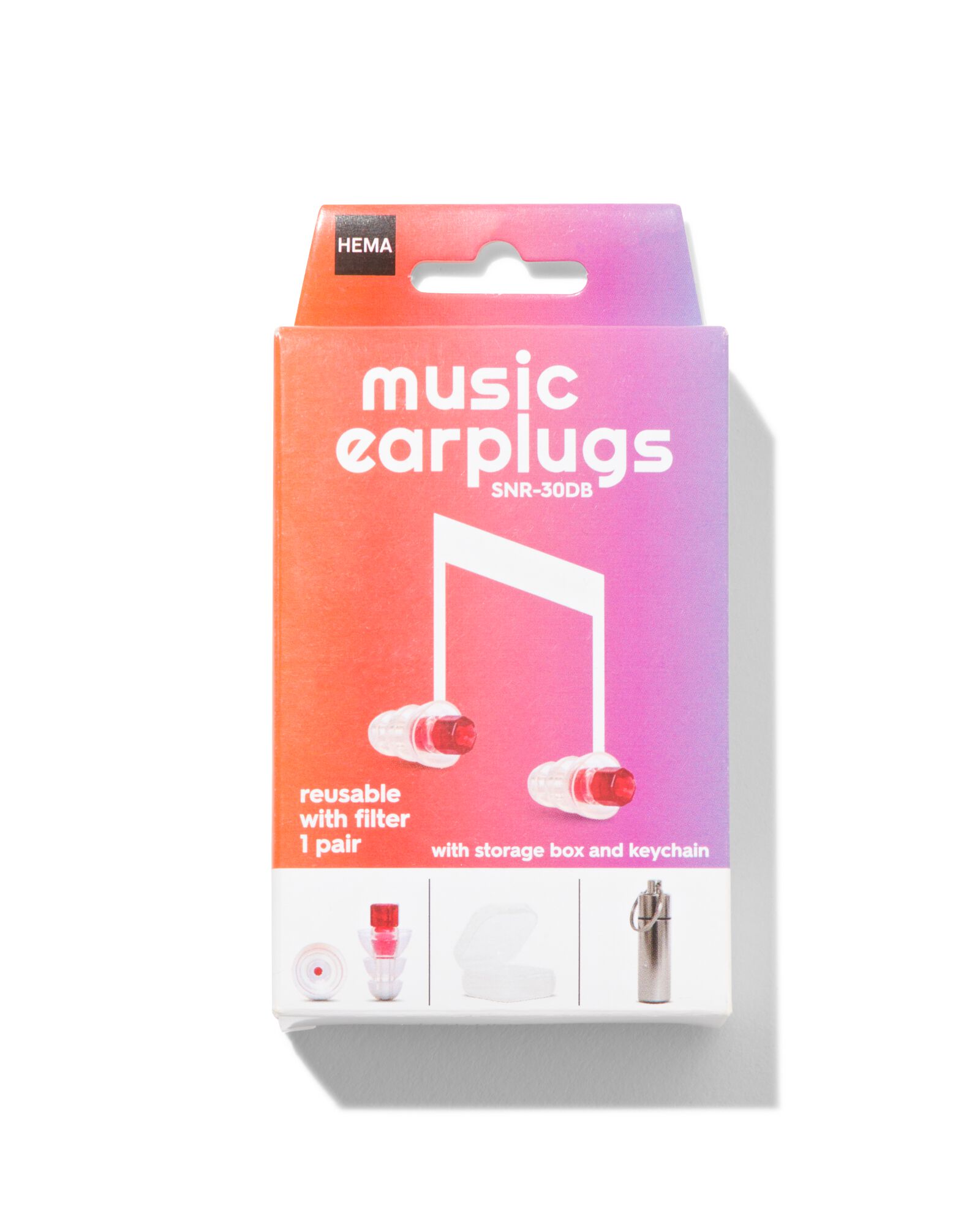HEMA Muziek Oordopjes 7-10mm - 2 Stuks