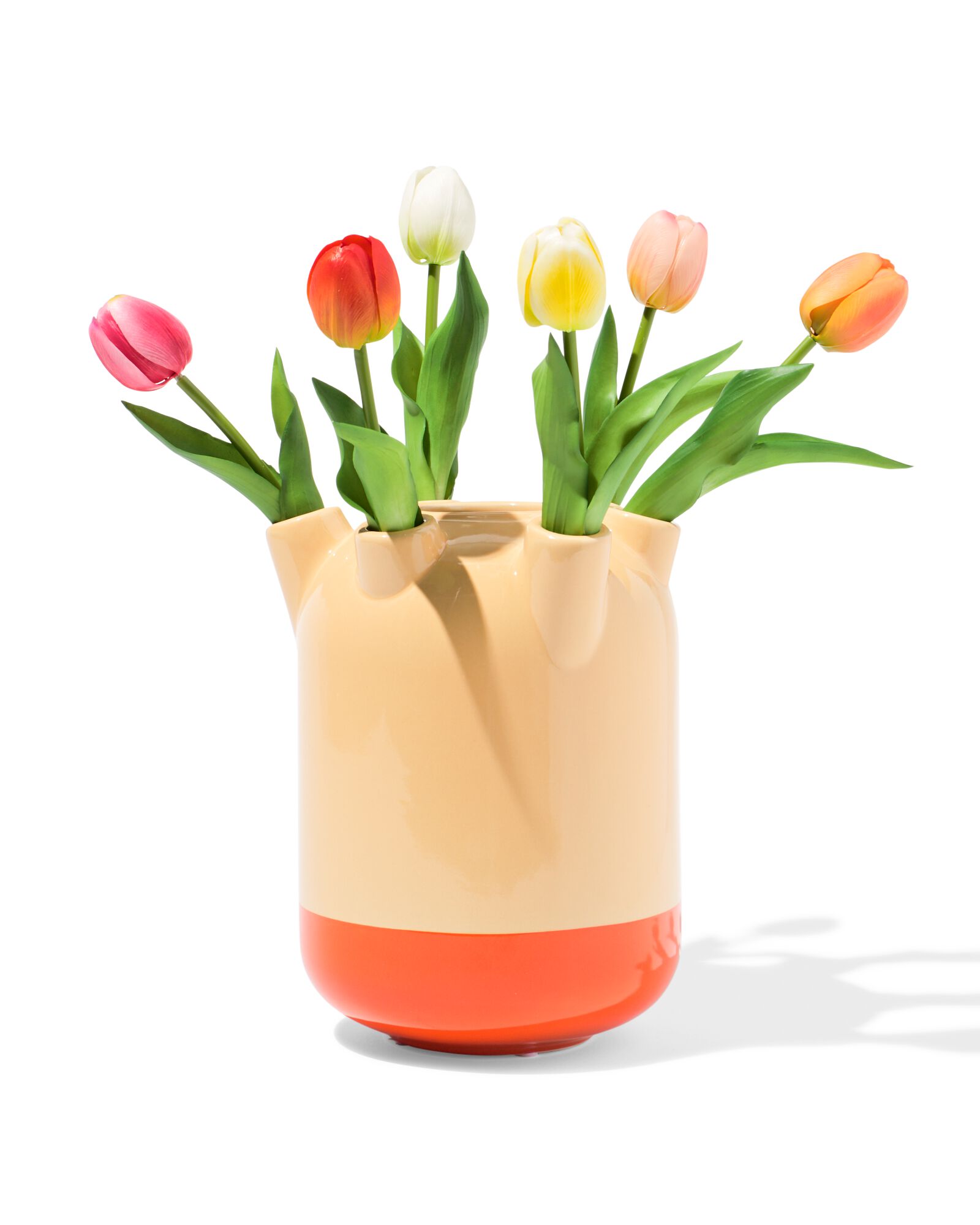HEMA Tulpenvaas Ø18.5x22cm Perzik (perzik)