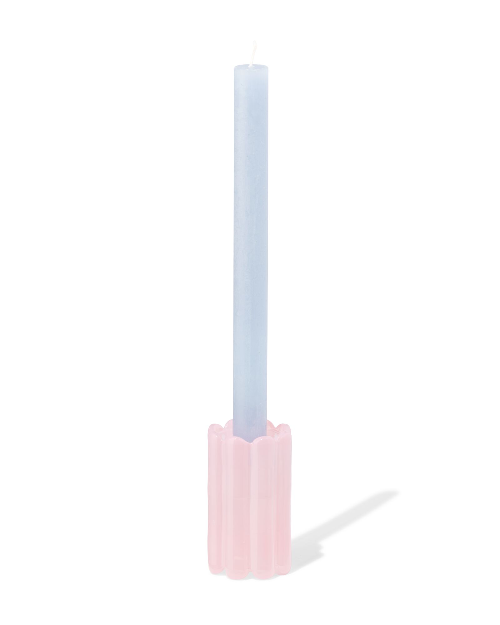 051 Kandelaar 5.8x10cm Glas Opaque (roze)