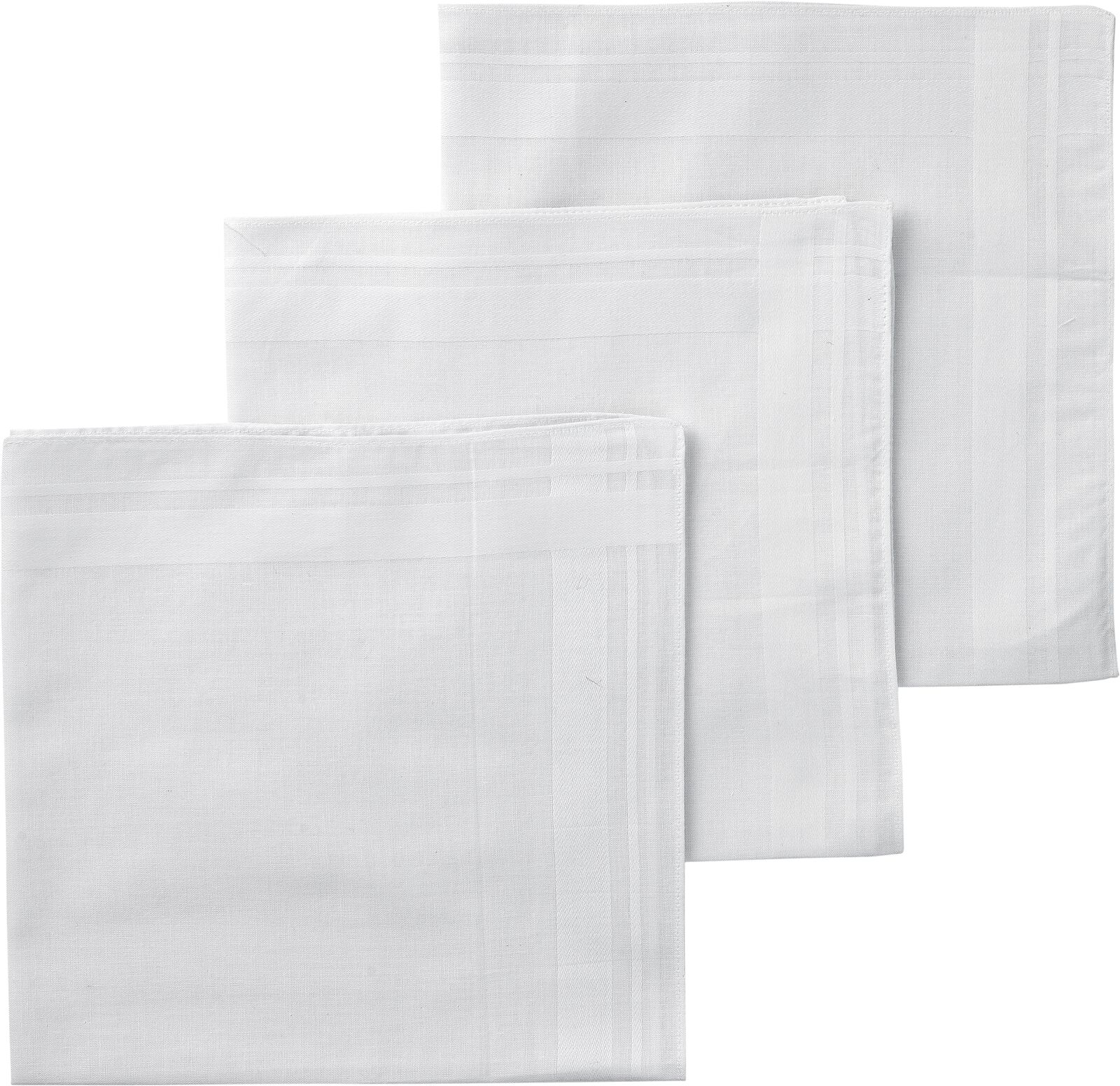 HEMA Zakdoeken Wit 40x40 - 3 Stuks (wit)