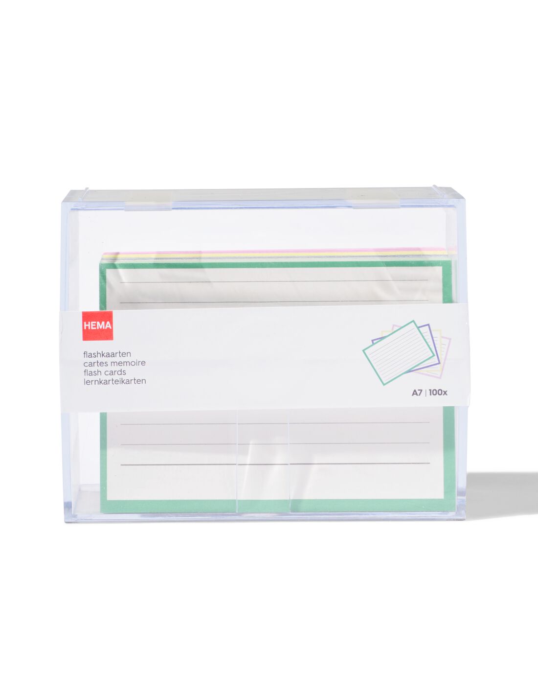 HEMA Flashcards A7 In Box - 100 Stuks