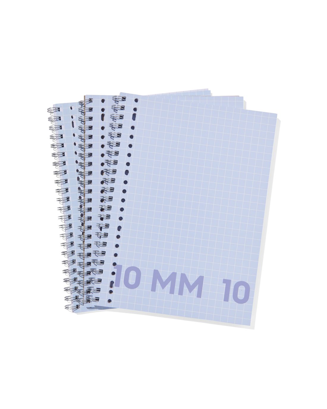 HEMA Collegeblokken Blauw A4 Geruit 10mm - 3 Stuks