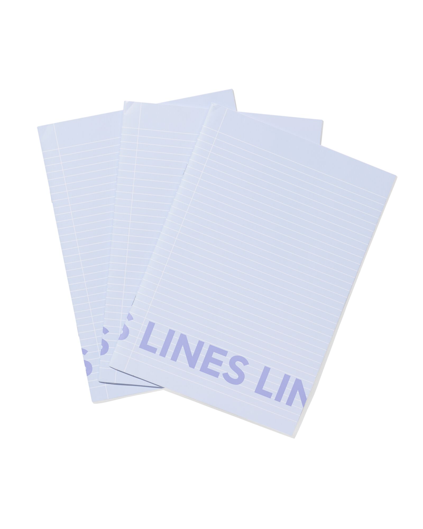 HEMA Schriften A4 Gelinieerd Blauw - 3 Stuks