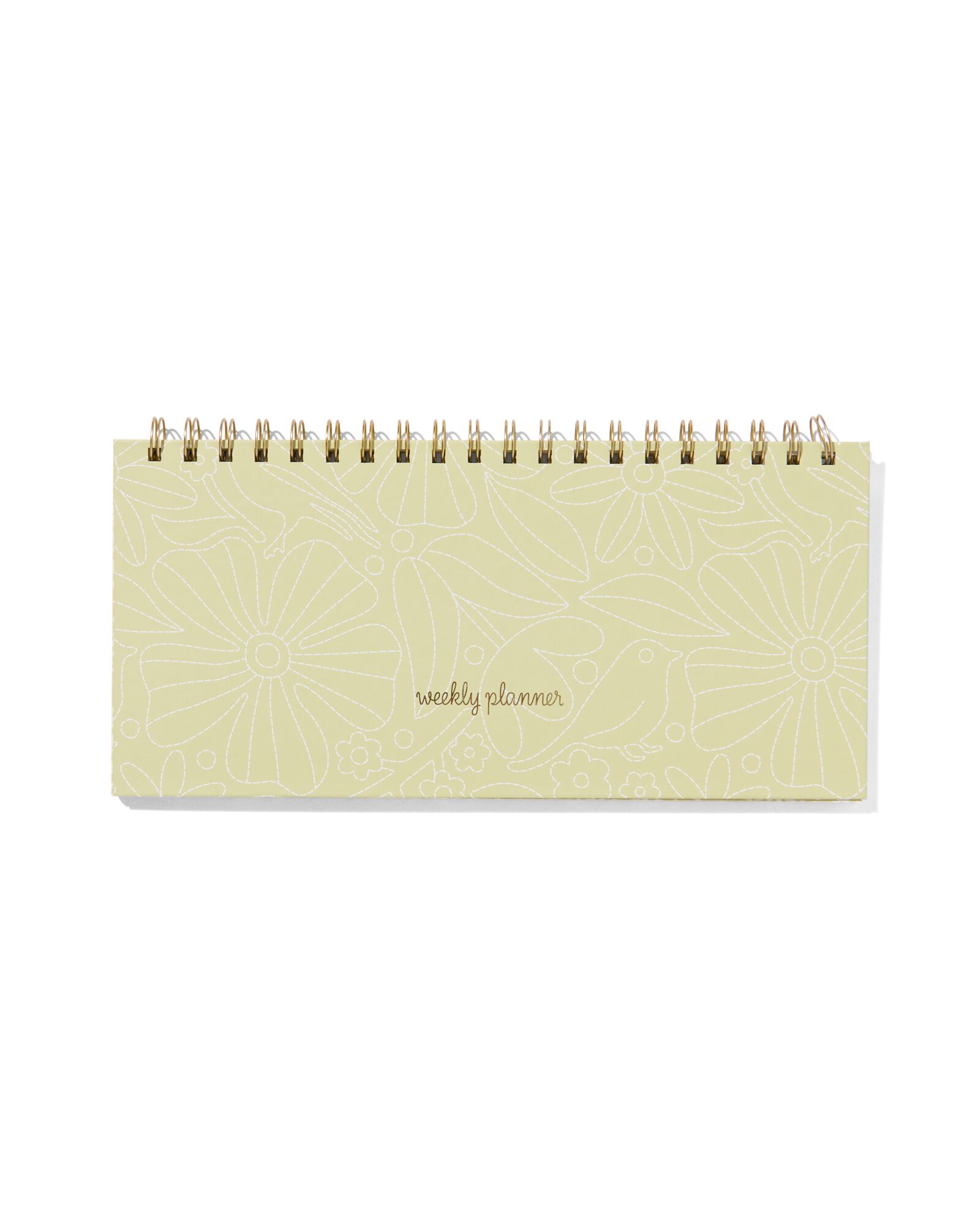 HEMA Bureauplanner Met Spiraal 13x27 Groen