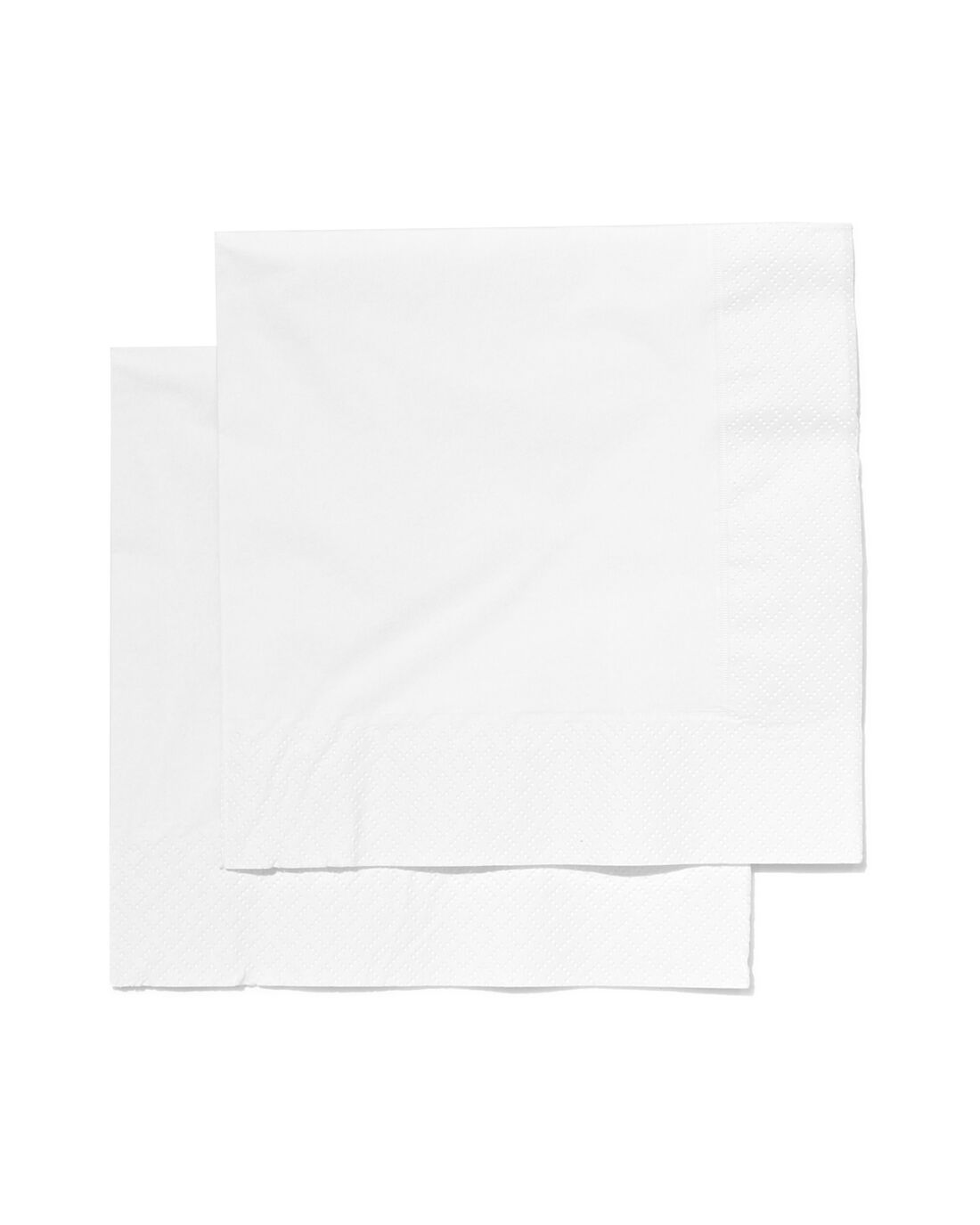 HEMA Servetten - 33 X 33 - Papier - Wit - 20 Stuks