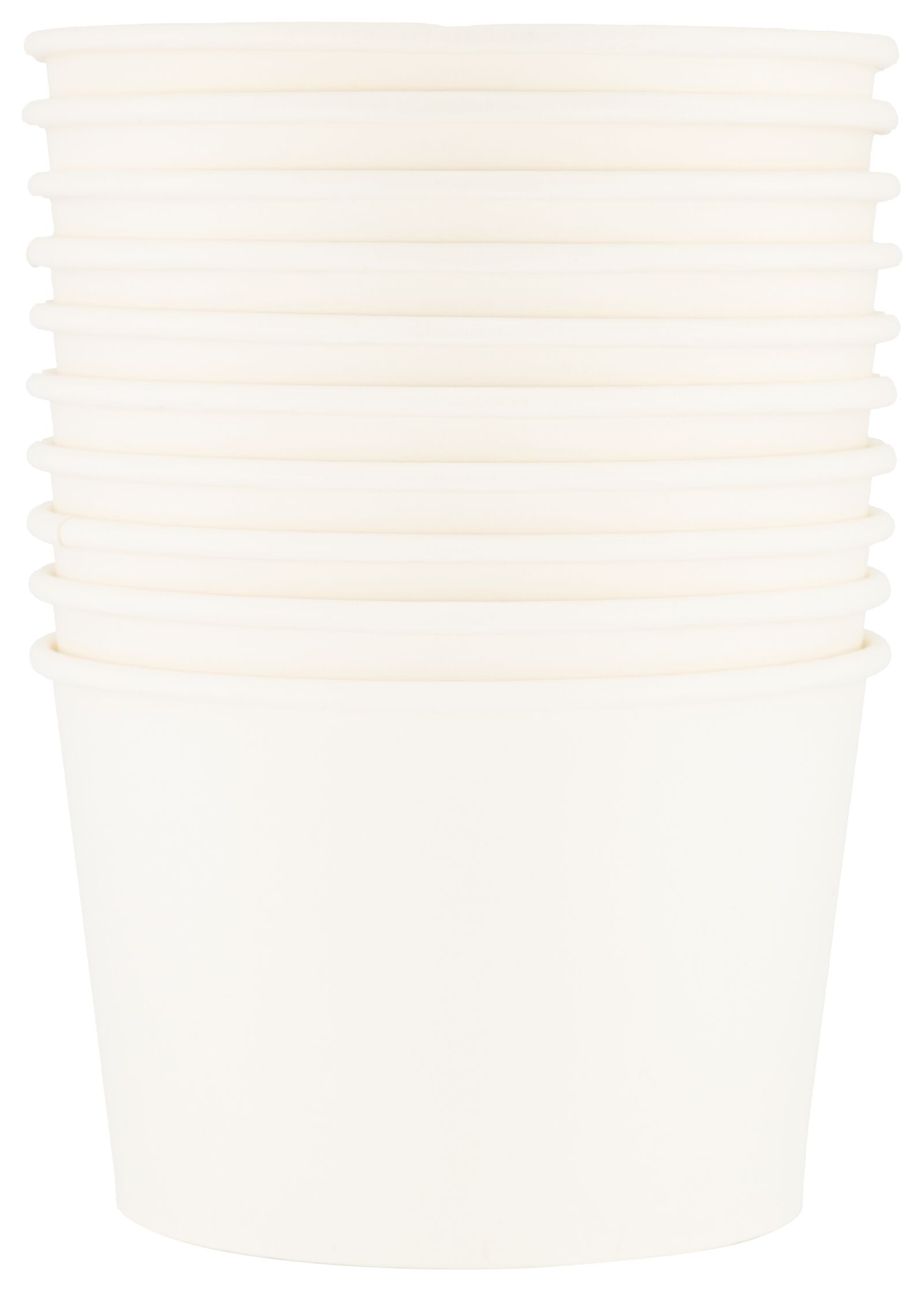 HEMA Papieren Bakjes 550ml Wit - 10 Stuks