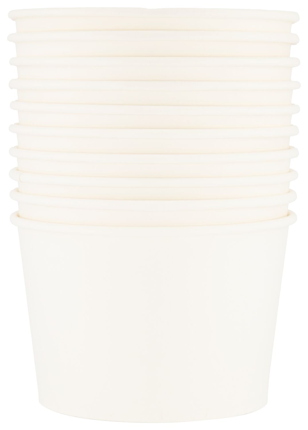 HEMA Papieren Bakjes 550ml Wit - 10 Stuks