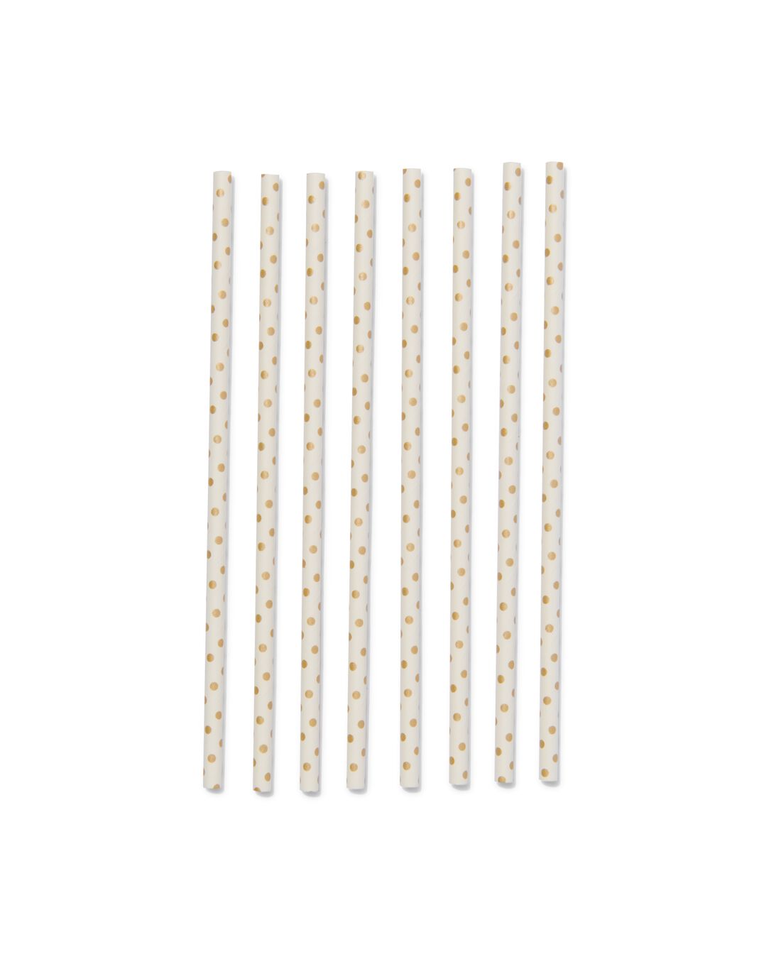 HEMA Papieren Rietjes Goud 20cm - 20 Stuks
