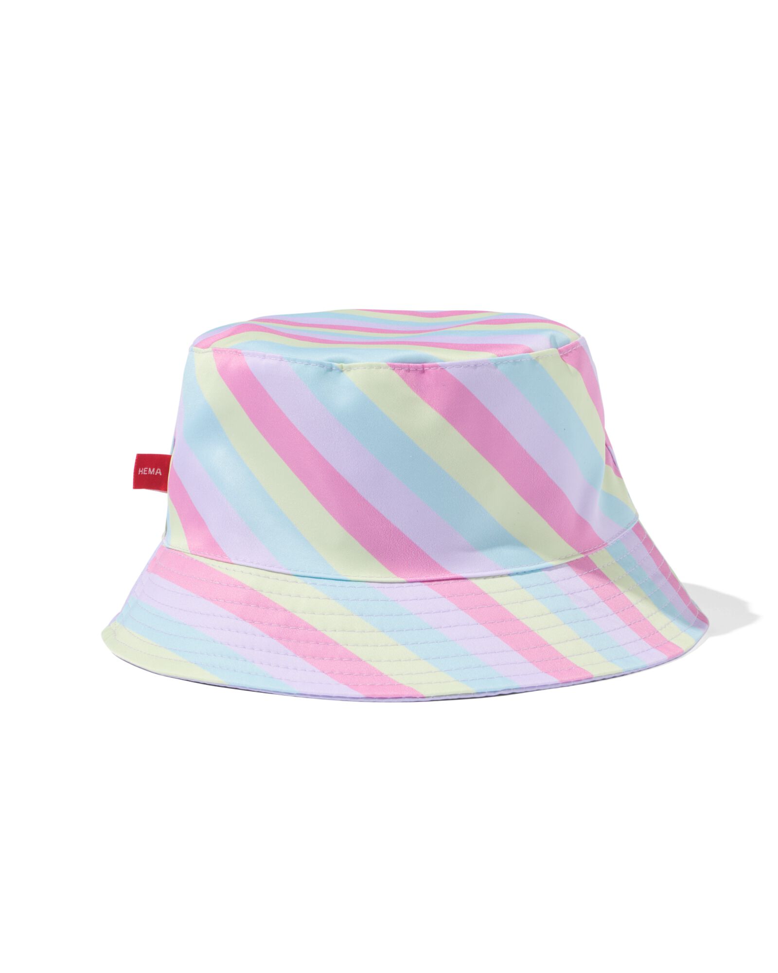 051 Omkeerbaar Vissershoedje Regenboog/lila
