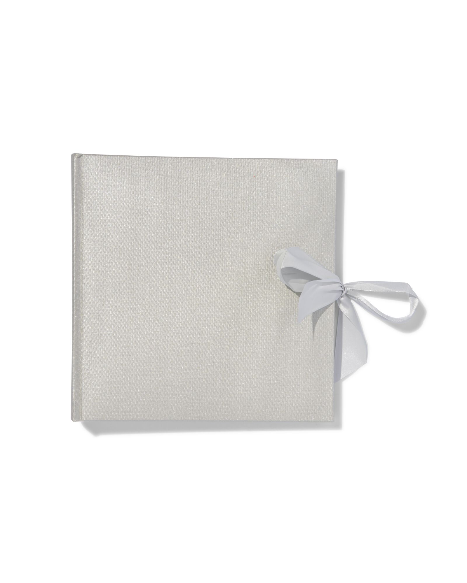 HEMA Fotoboek Met Strik 24x24.5 Linnen Zilver