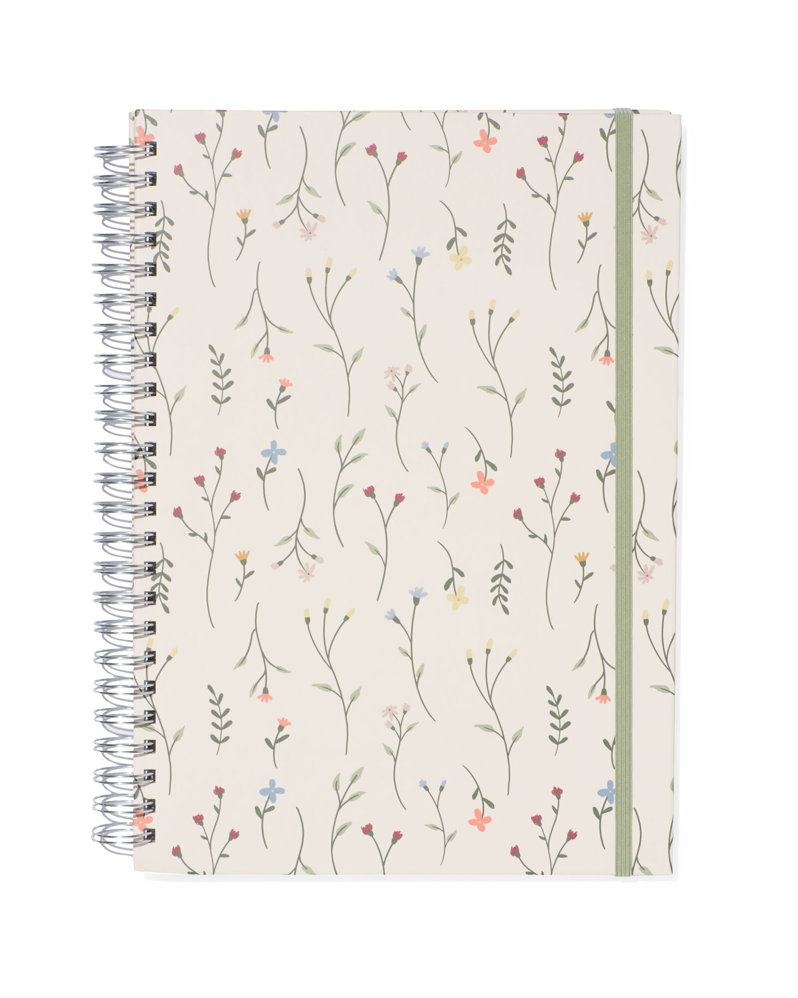 051 Fotoboek Plakboek Met Spiraal 32.5x23 Bloemen