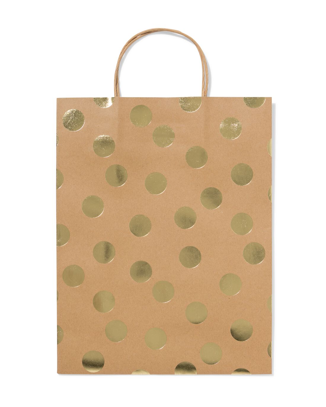 HEMA Cadeautas L Kraft Stippen