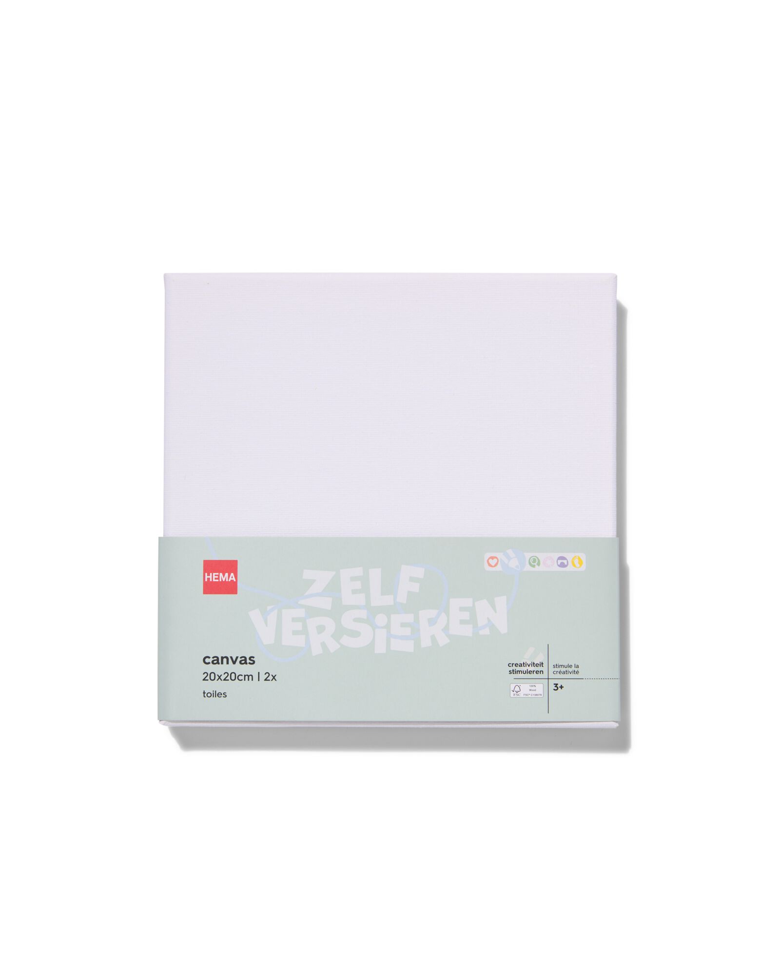HEMA Canvasdoeken 20x20 - 2 Stuks