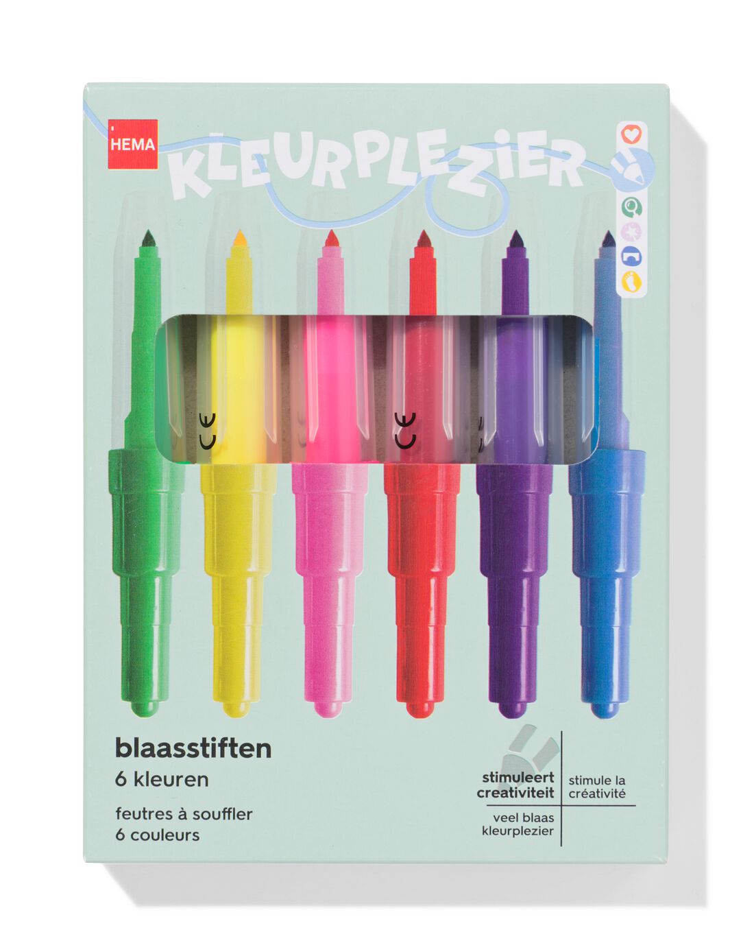 HEMA Blaasstiften - 6 Stuks