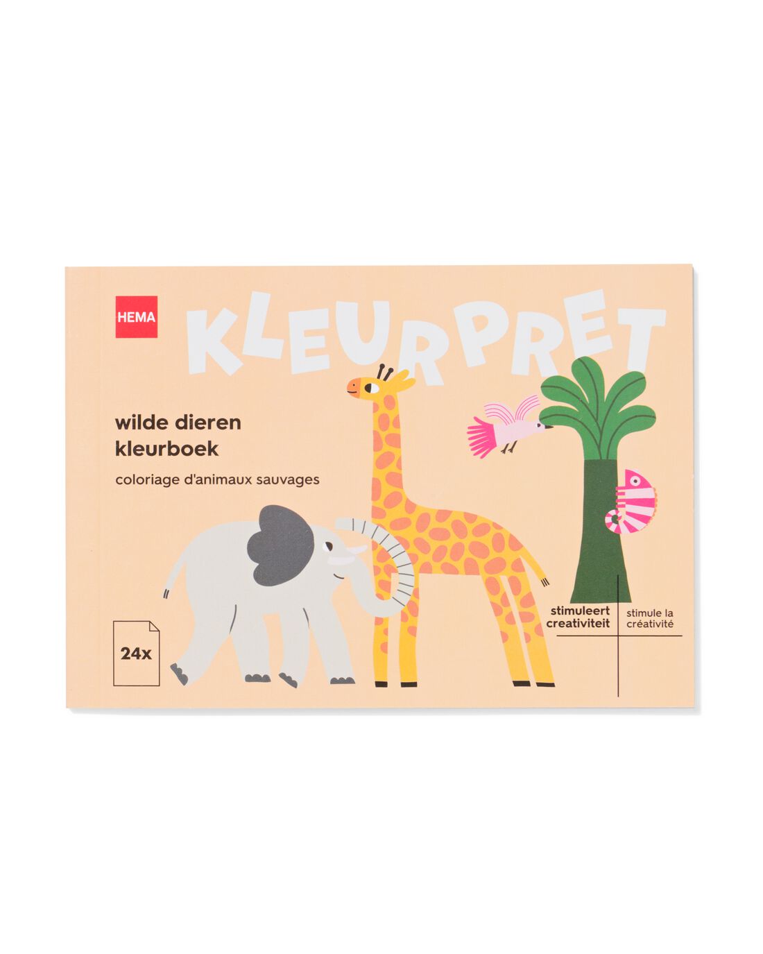HEMA Kleurboek A6 Wilde Dieren