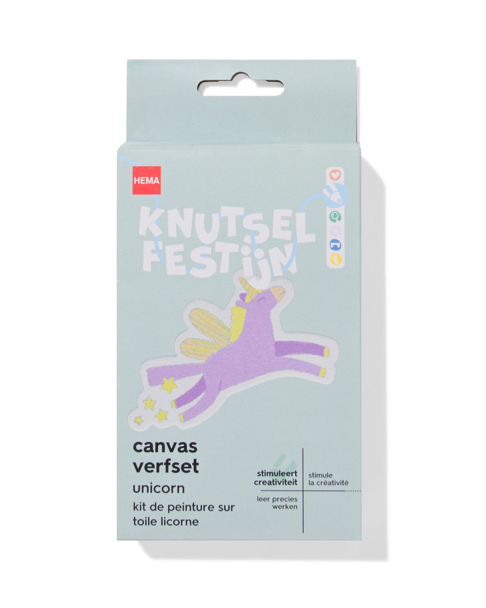 HEMA Canvas Verfset Eenhoorn