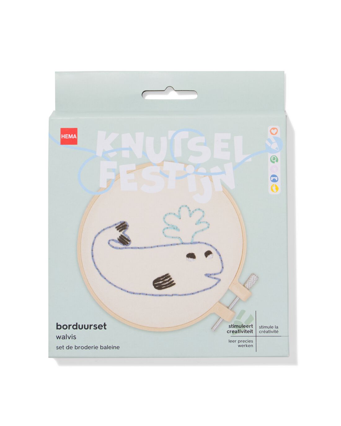 HEMA Borduurset Walvis