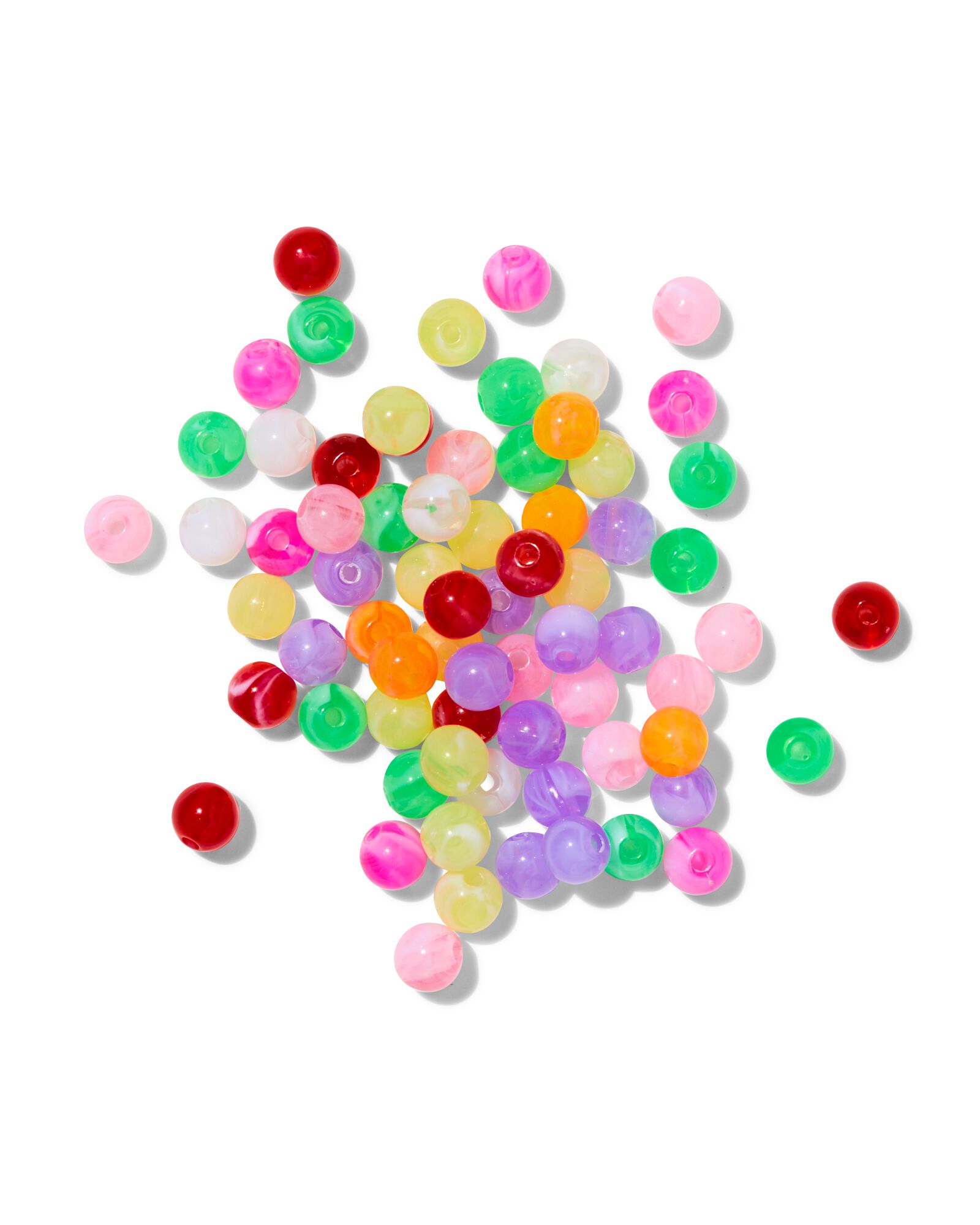 HEMA Kralenmix Glas Rond Marmer