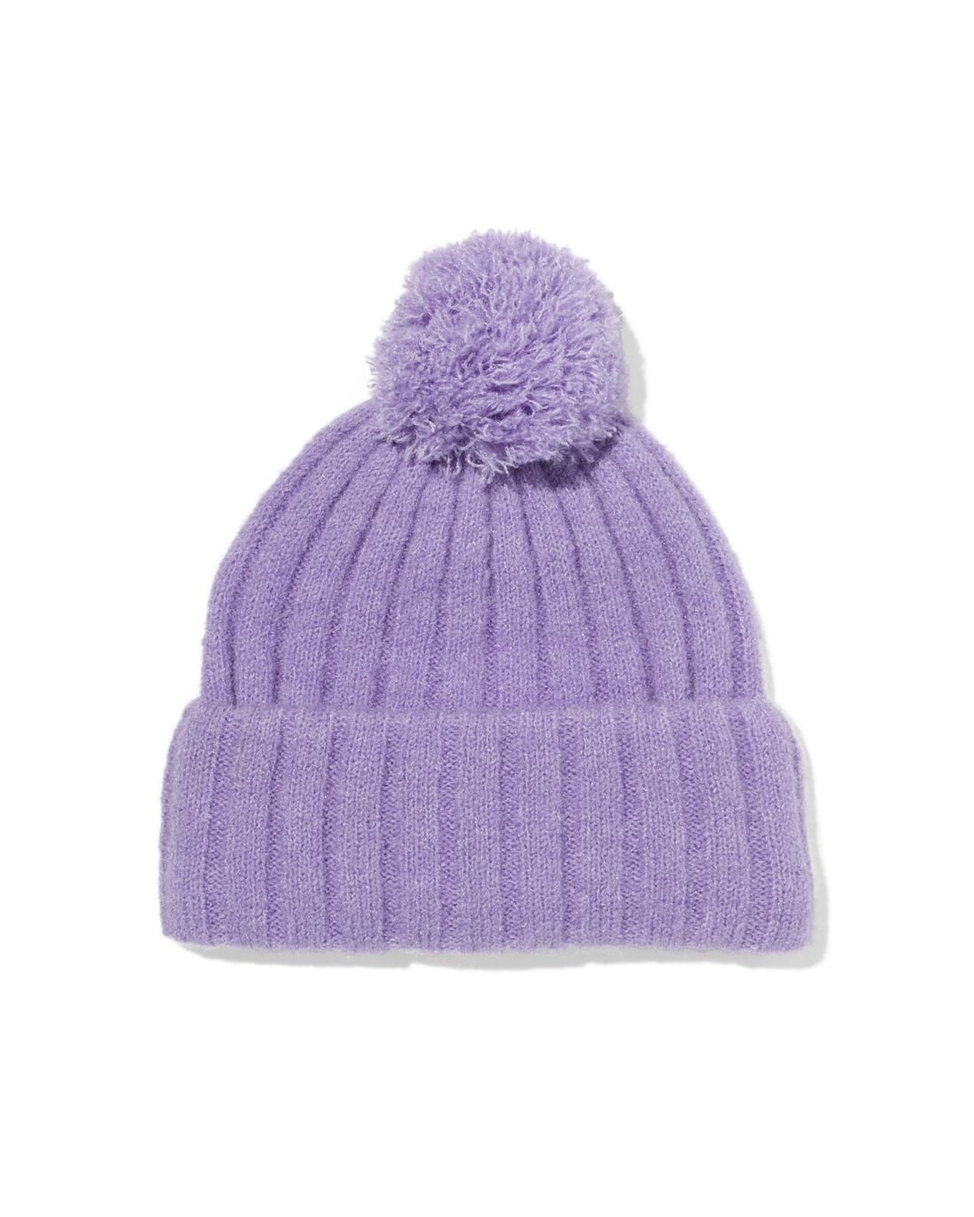 051 Kinder Beanie Pompon Lila (lila)