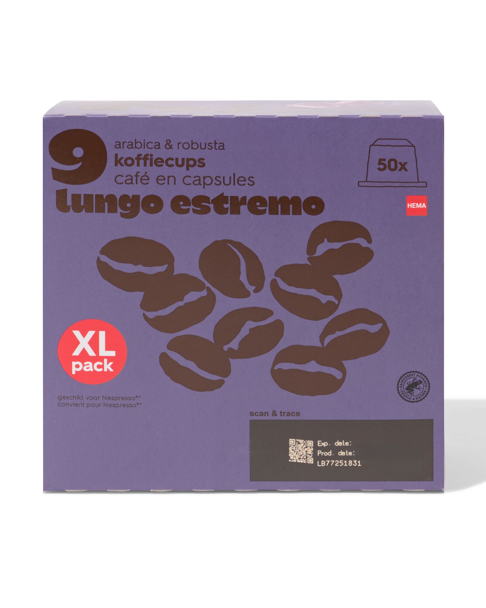 051 Koffiecups Lungo Estremo - 50 Stuks