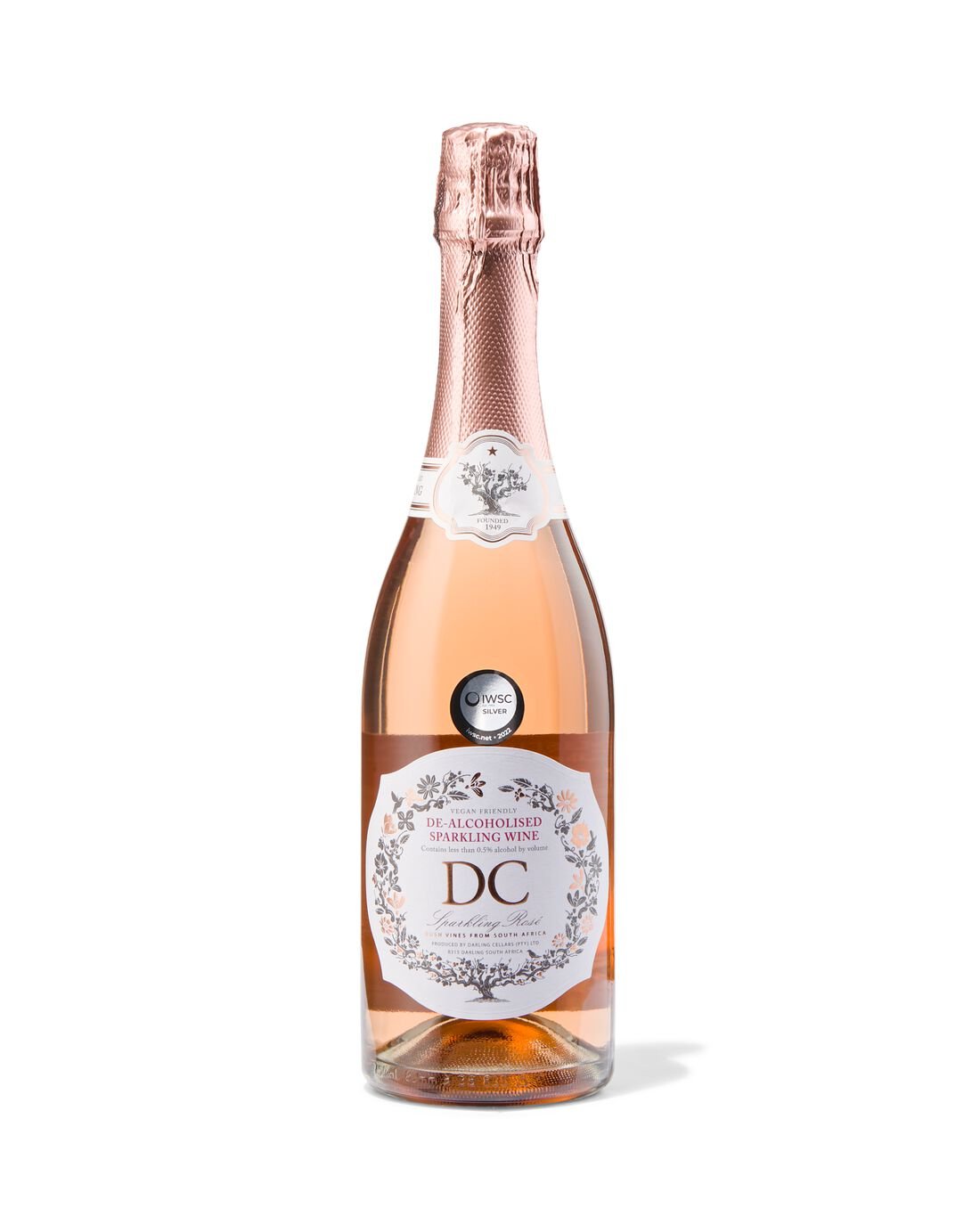 Darling Cellers Darling Cellar Gedealcoholiseerde Sparkling Rosé 0.75L