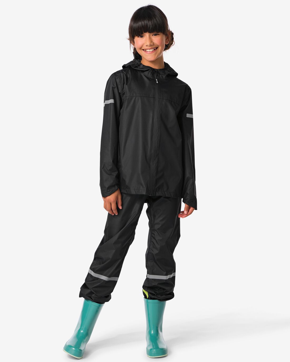 HEMA Regenbroek Voor Kinderen Lichtgewicht Waterdicht Zwart (zwart)