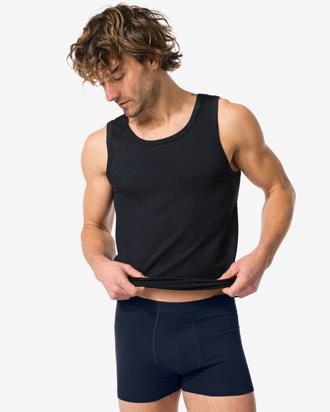 Korte Herenboxers Katoen Stretch - 3 Stuks