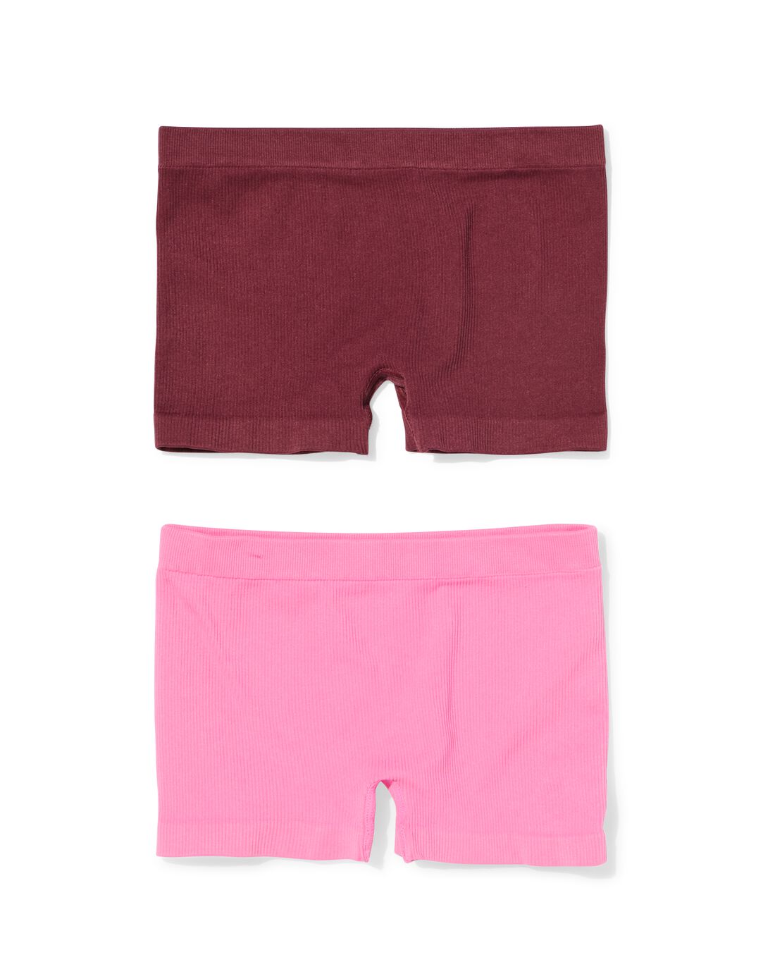 051 Kinderboxers Naadloos Rib - 2 Stuks Bruin (bruin)