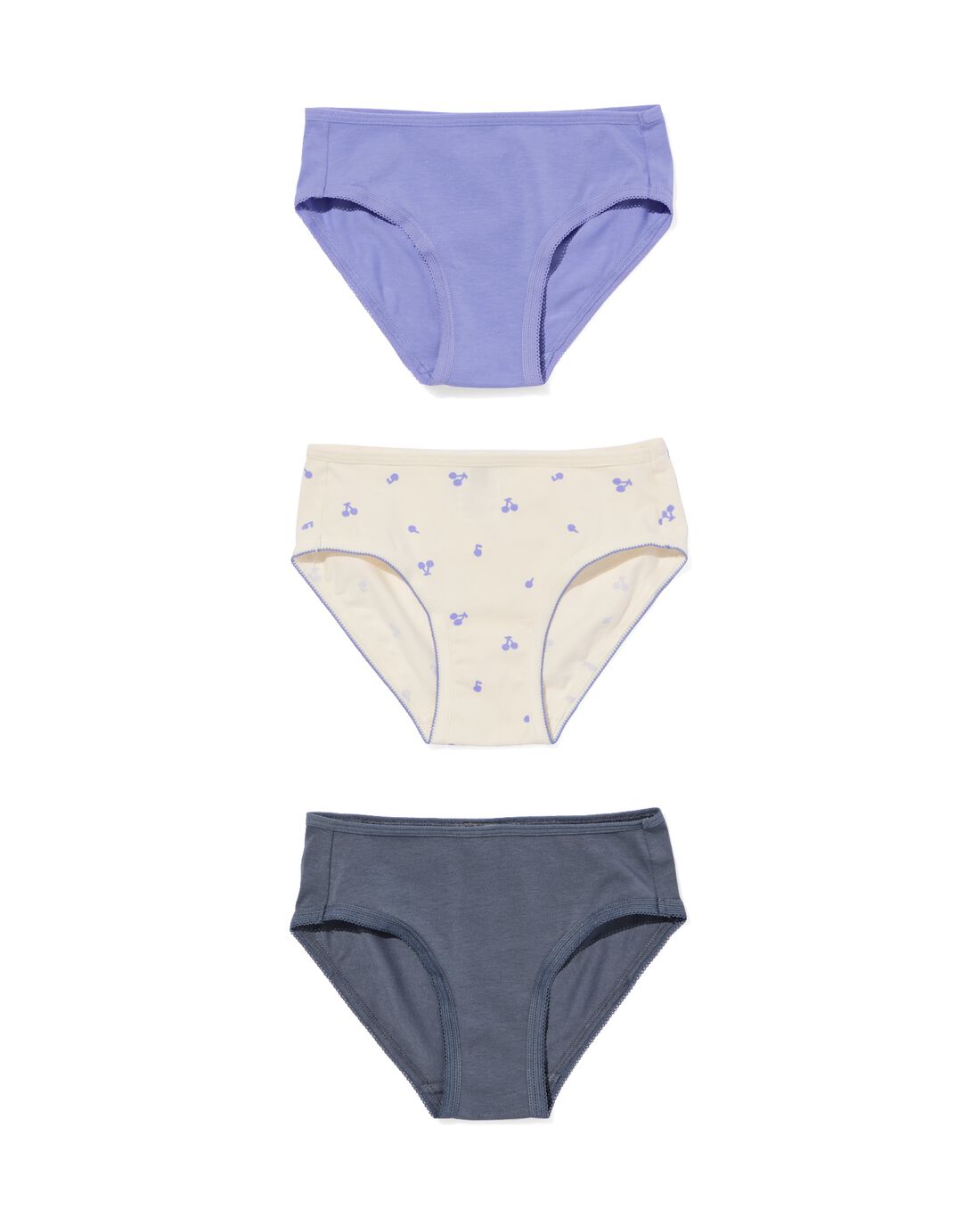 HEMA Kinderslips Kersen - 3 Stuks Paars (paars)