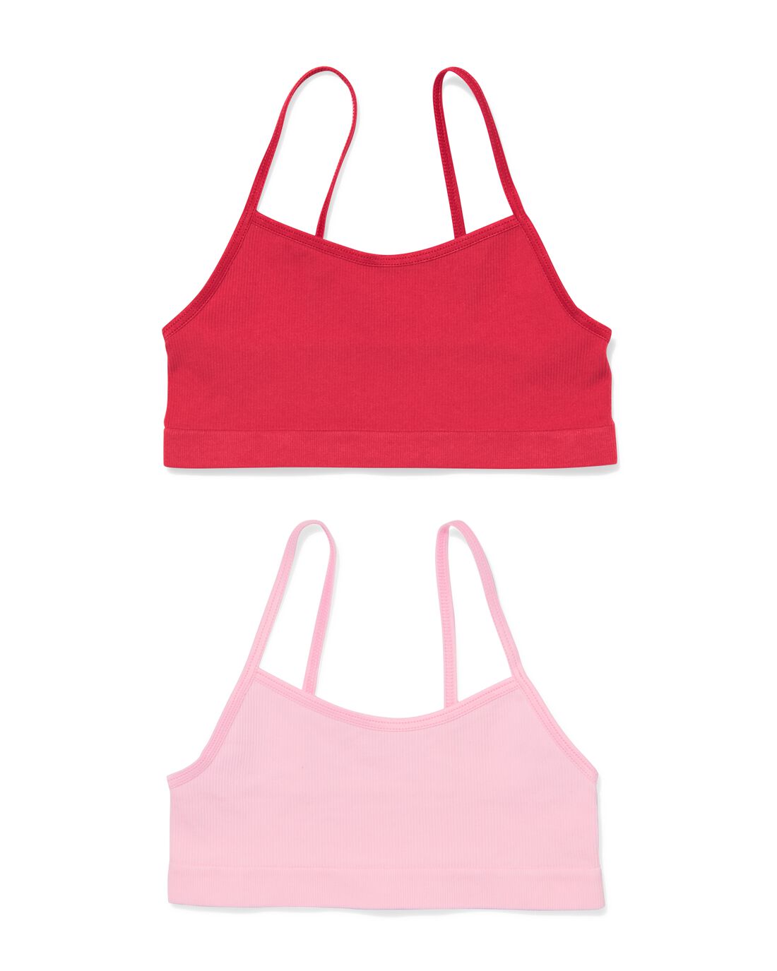 051 Kindertop Naadloos - 2 Stuks Roze (roze)