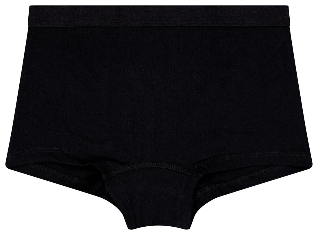 HEMA Kinder Boxers Katoen/stretch - 3 Stuks Zwart (zwart)