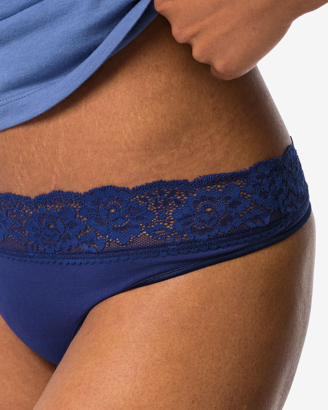 HEMA Damesstring Naadloos Micro Met Kant