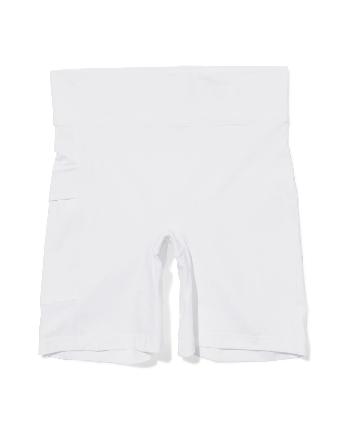 HEMA Dames Fietsshort Real Lasting Cotton Wit (wit)