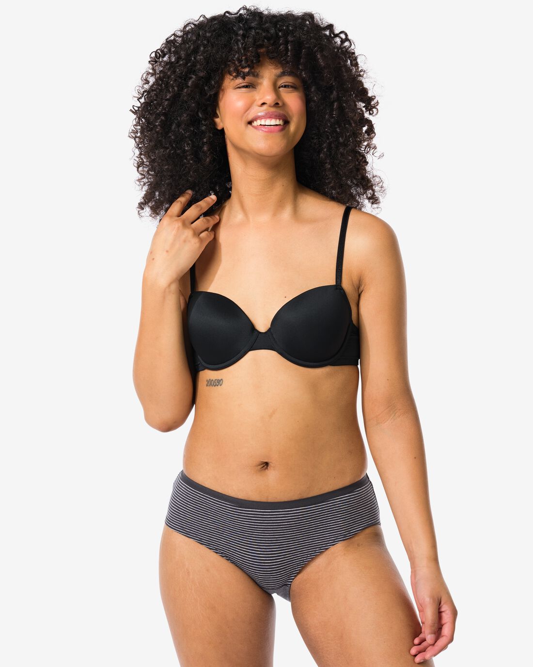 HEMA Dames Hipsters Stretch Katoen - 2 Stuks Zwart (zwart)
