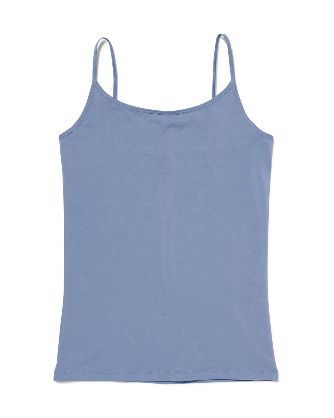 HEMA Dameshemd Spaghettibandjes Katoen/stretch Blauw (blauw)