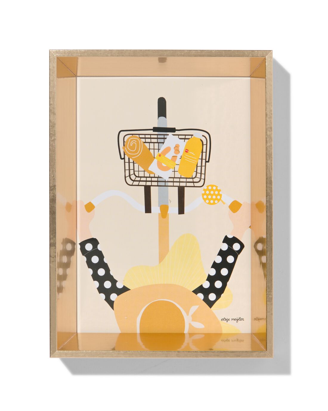 HEMA Fotolijst 10x15cm Goud Hout Facetrand Goud (goud)