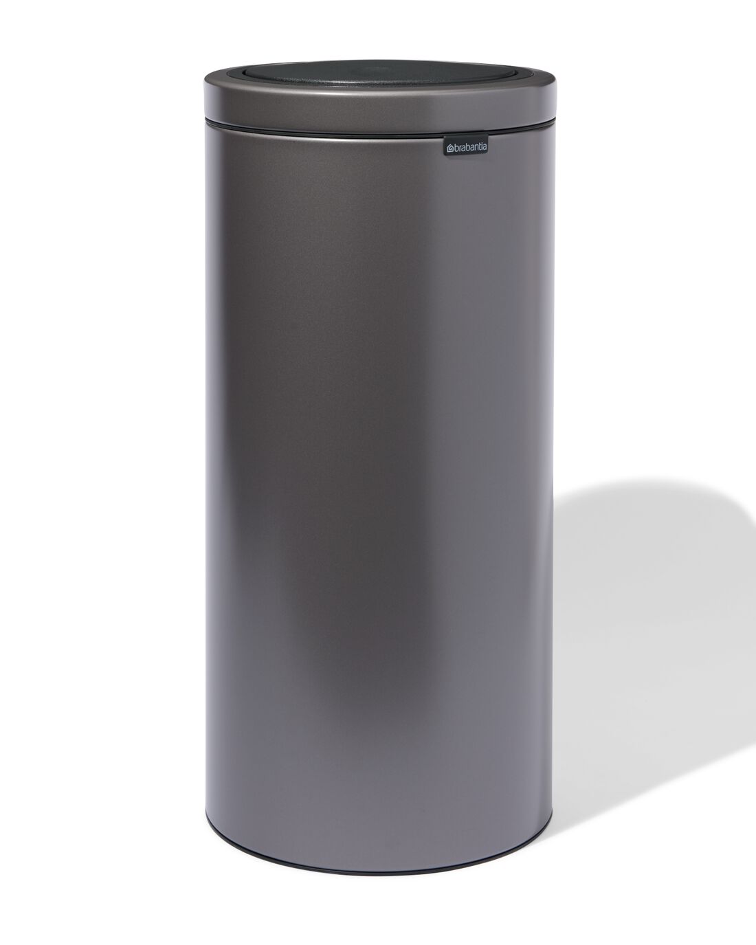 HEMA Brabantia Touch Bin Flat Top Prullenbak 30L Platinum - Grijs Metallic (grijs metallic)