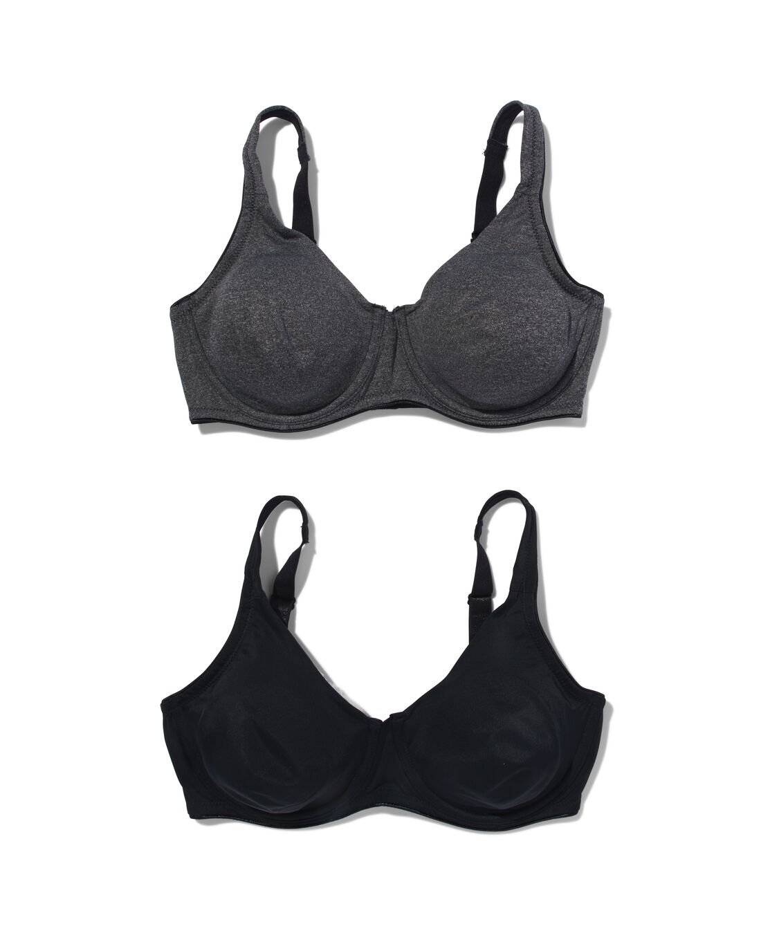 HEMA Niet Voorgevormde Bh Met Beugel E-F - 2 Stuks Multi (multi)