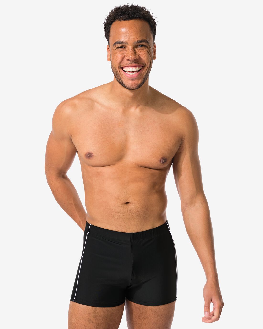 HEMA Heren Sportzwembroek Zwart (zwart)
