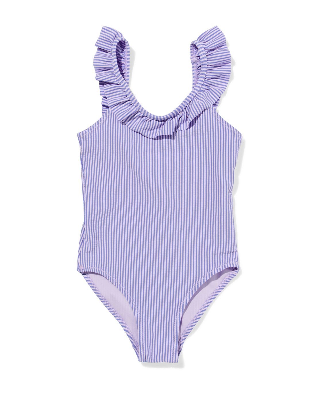 HEMA Kinder Badpak Seersucker Lila (lila)