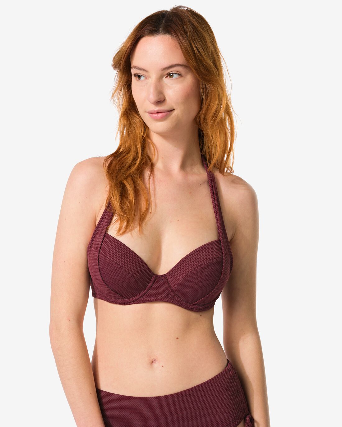 Dames Halter Bikinitop Met Beugel Cup B-E