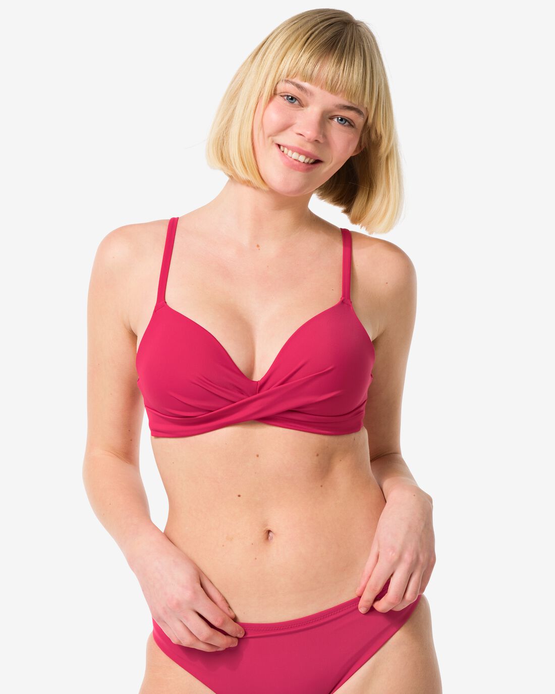 HEMA Dames 3-in-1 Bikinitop Roze (roze)