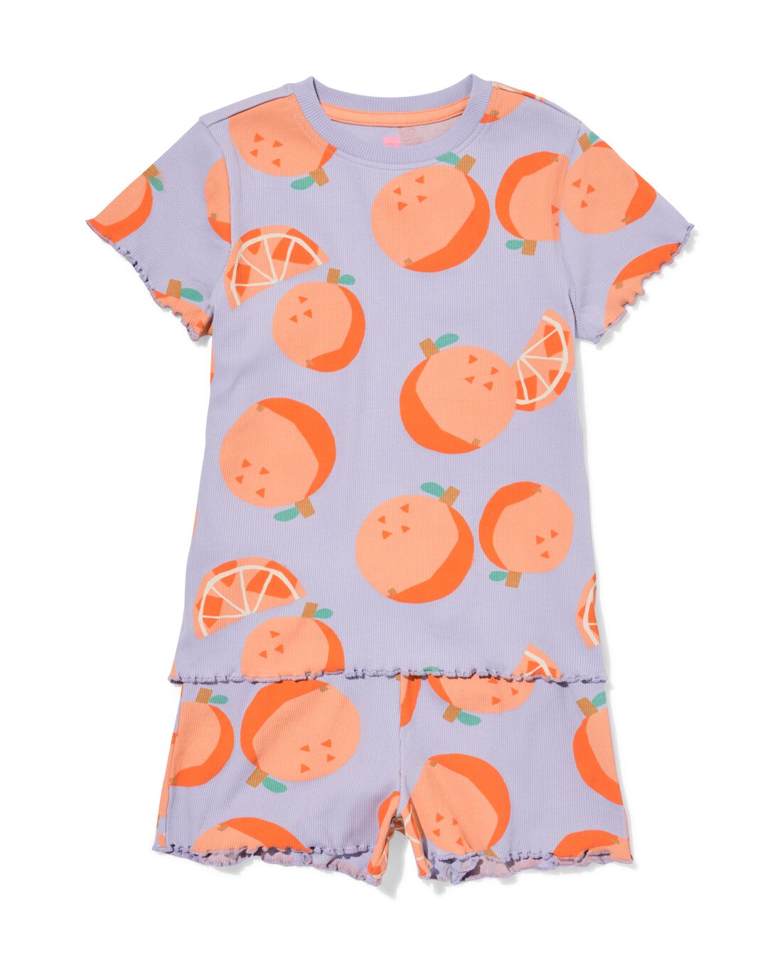 HEMA Kindershortama Rib Sinaasappel Lila (lila)
