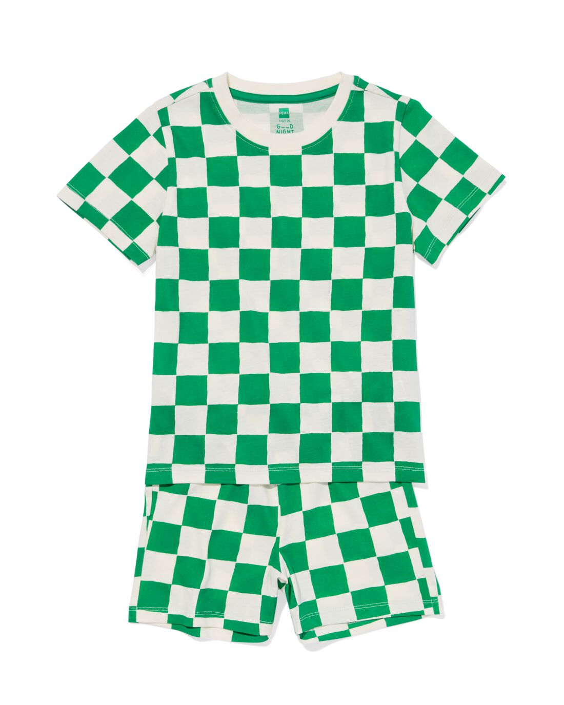 HEMA Kinder Shortama Ruiten Groen (groen)