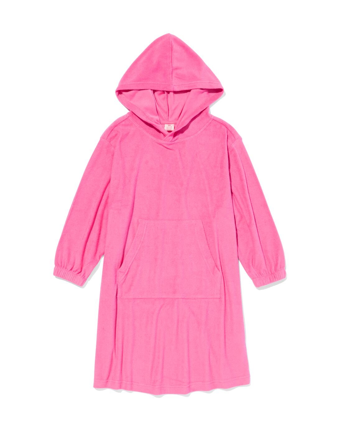 HEMA Kinderponcho Badstof Maat 134 - 164 (roze)